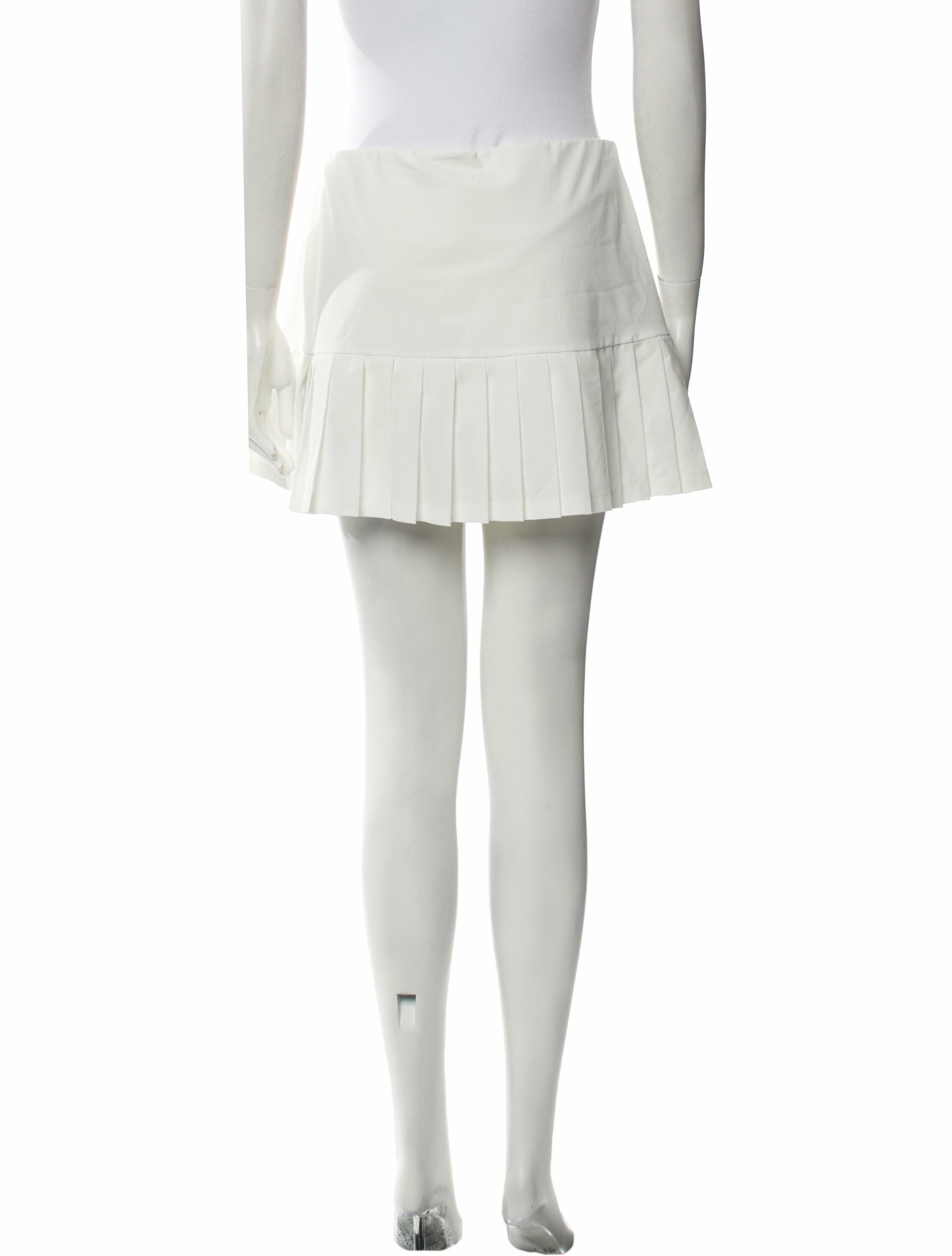 Tory Sport Pleated Accents Mini Skirt